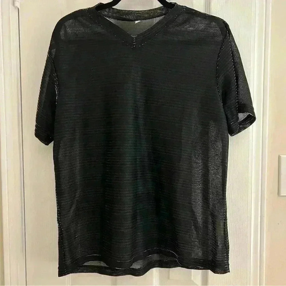 Vintage POSITANO Charlie Lapson Disco Sparkling Shirt  Metallic - Picture 2 of 13